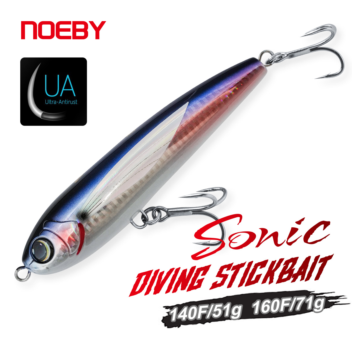 Fishing Lure Buzzbait - NOEBY Diving Stickbait 140мм 51г 160мм