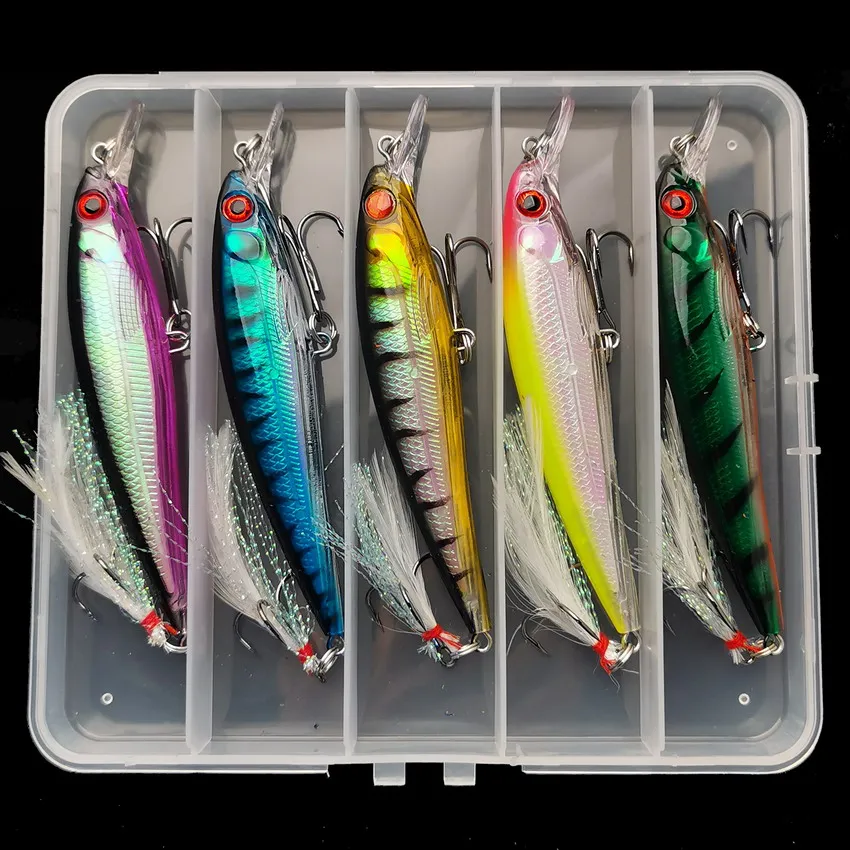 Fishing Lure Accessories - 5 шт./коробка, жесткая рыболовная приманка с
