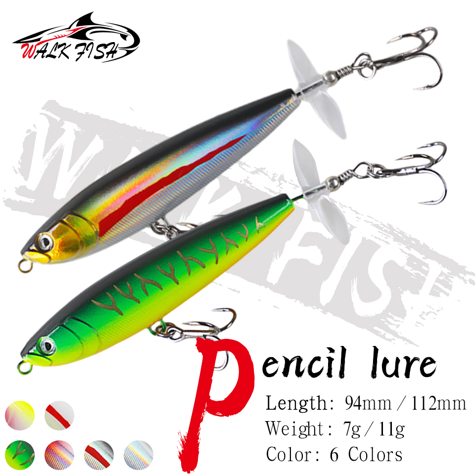 Fishing Lure Buzzbait - WALK FISH 7г/11г Пенсил-приманка для морской