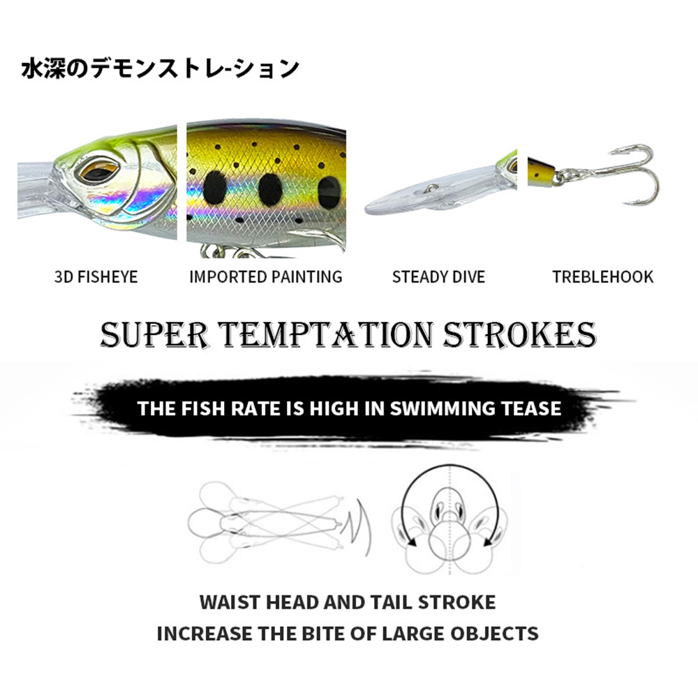 8,5 см 18,2 г Рыболовные прима – обзор и цена Fishing Lure Jerkbait